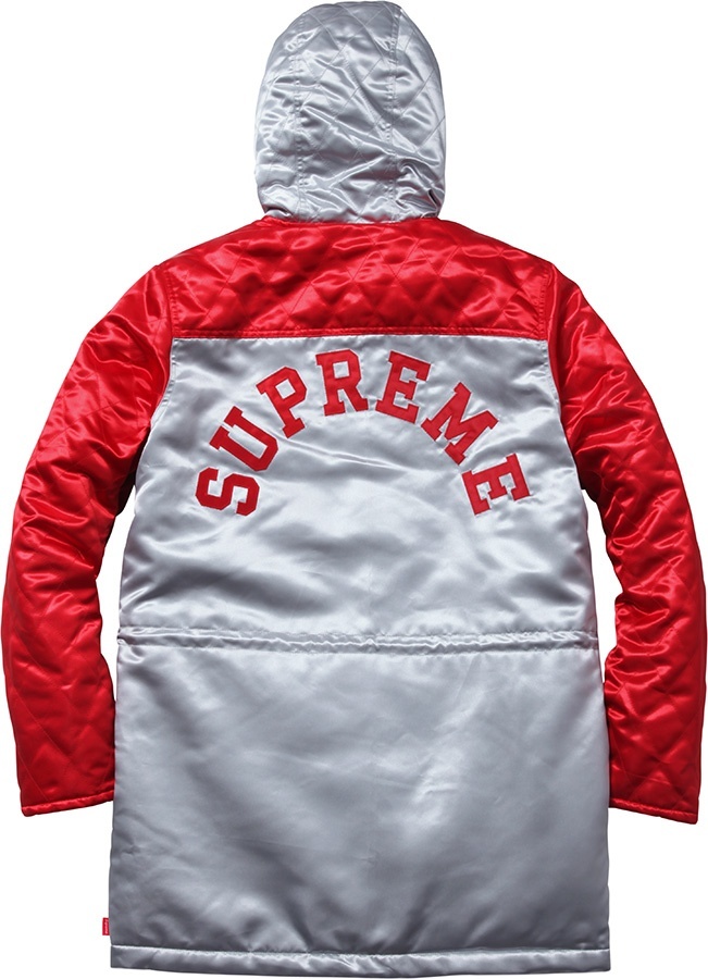 Quilted Satin Sideline Parka view 7